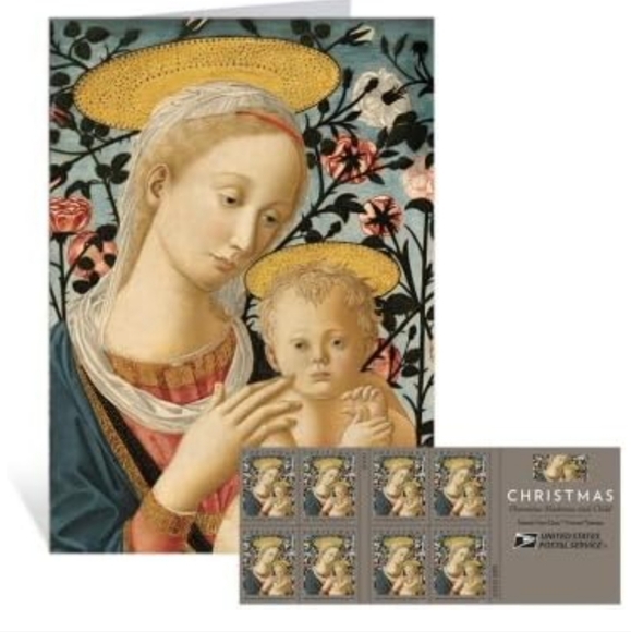 100 USPS Florentine Madonna‎ & Child Holiday Forever Stamps 15th Century 2016 - Picture 2 of 7